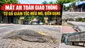 Mất an toàn giao thông từ gồ giảm tốc méo mó, biến dạng