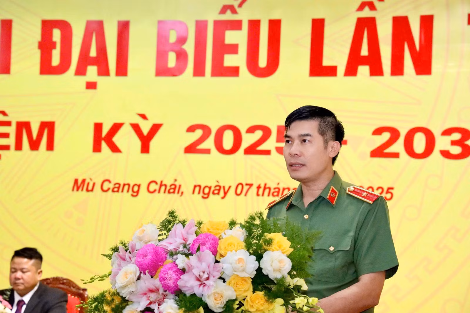 Thiếu tướng Cao Minh Huyền phát biểu chỉ đạo đại hội.