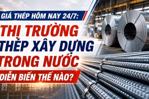 Giá thép hôm nay 24/7: Thị trường thép xây dựng trong nước diễn biến thế nào?