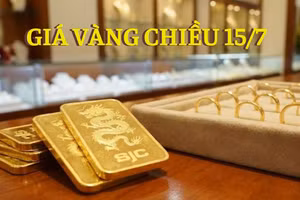 Giá vàng chiều 15/7: Vàng miếng, vàng nhẫn tăng mạnh trở lại sau 2 ngày lao dốc