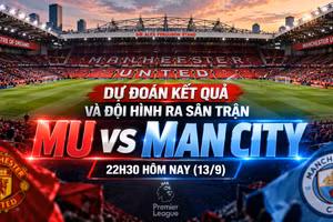 Dự đoán kết quả và đội hình ra sân trận MU vs Man City 22h30 hôm nay (13/9)
