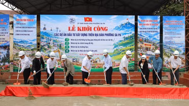Phường Sa Pa khởi công 13 công trình, dự án với tổng mức đầu tư hơn 420 tỷ đồng