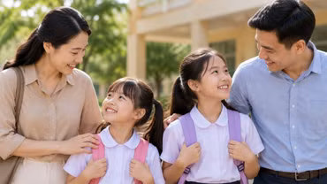 Gia đình có hai con gái có thể được hỗ trợ BHYT, sữa học đường