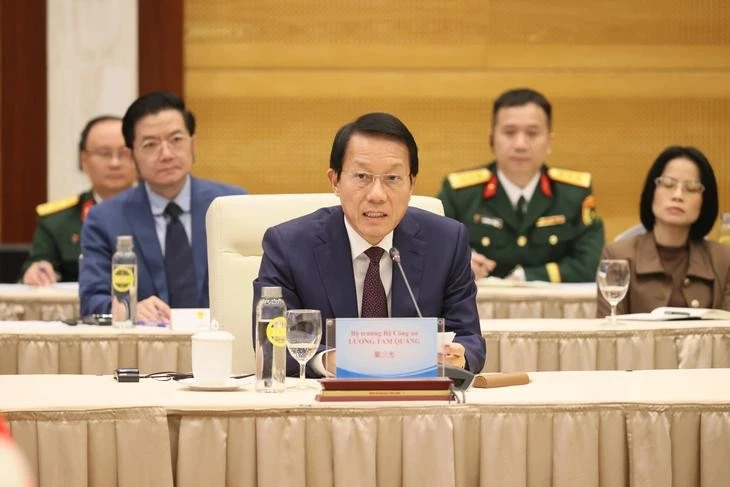 Bộ trưởng Công an Lương Tam Quang tại đối thoại - Ảnh: Bộ Ngoại giao cung cấp.