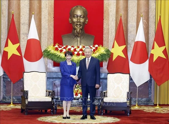 Tổng Bí thư, Chủ tịch nước Tô Lâm hội kiến Thủ tướng Nhật Bản Takaichi Sanae.