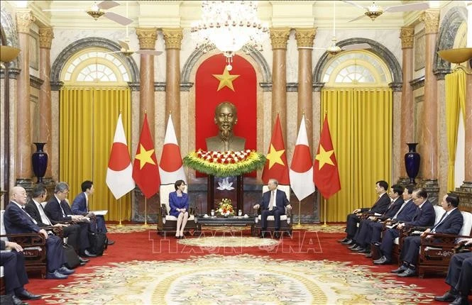 Tổng Bí thư, Chủ tịch nước Tô Lâm hội kiến Thủ tướng Nhật Bản Takaichi Sanae.