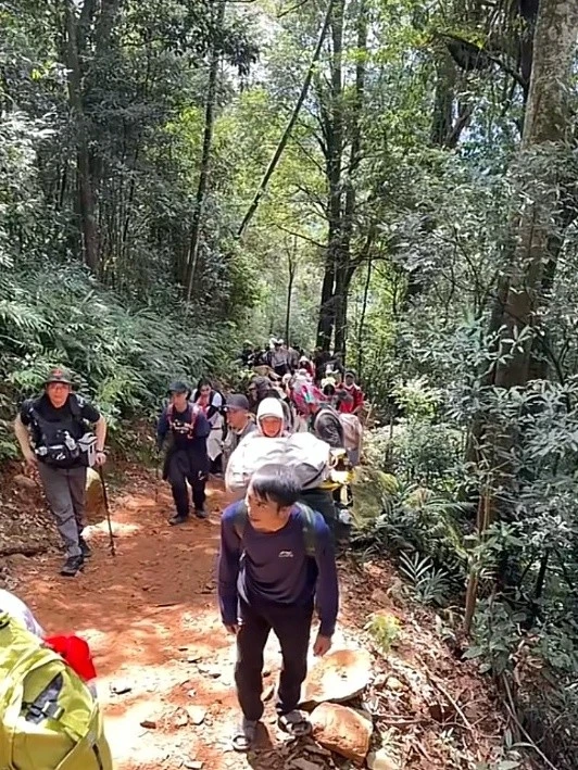 Cung trekking được anh Huân đánh giá là tương đối khó với chưa chuẩn bị tốt về mặt thể lực. Ảnh: Đức Huân.