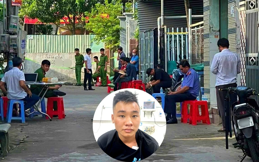Thủ phạm và hiện trường vụ án thời điểm sau khi xảy ra vụ thảm án.