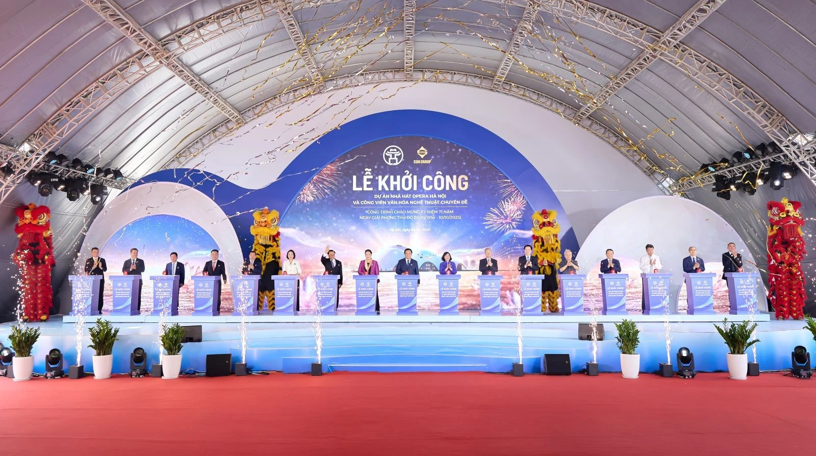 Nhà hát Opera Hà Nội và Công viên văn hóa nghệ thuật chuyên đề được xây dựng tại trung tâm bán đảo Quảng An.