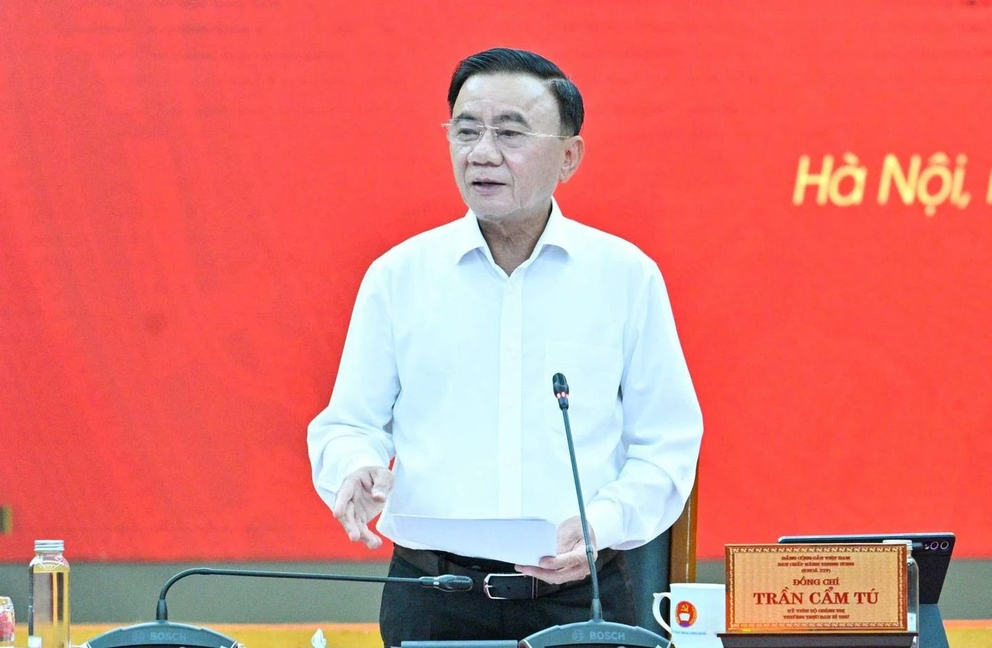 Thường trực Ban Bí thư Trần Cẩm Tú. Ảnh: PV.