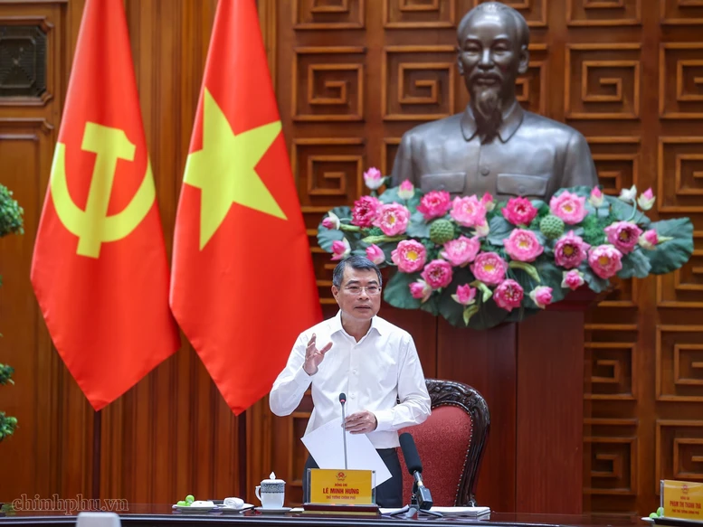 Thủ tướng Chính phủ kết luận tại phiên họp - Ảnh: VGP/Nhật Bắc