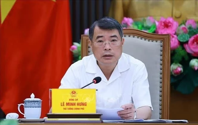 Thủ tướng Lê Minh Hưng chủ trì cuộc họp với lãnh đạo Bộ Giáo dục và Đào tạo và các bộ, ngành về phát triển giáo dục và đào tạo. Ảnh: Dương Giang/TXVN