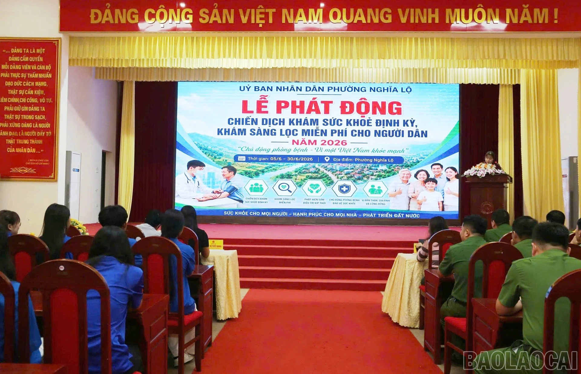 Quang cảnh buổi lễ.