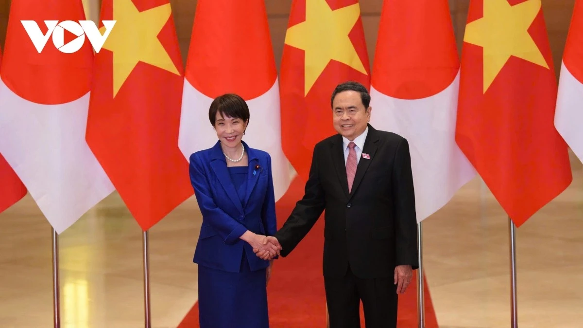 Chủ tịch Quốc hội Trần Thanh Mẫn hội kiến Thủ tướng Nhật Bản Takaichi Sanae.