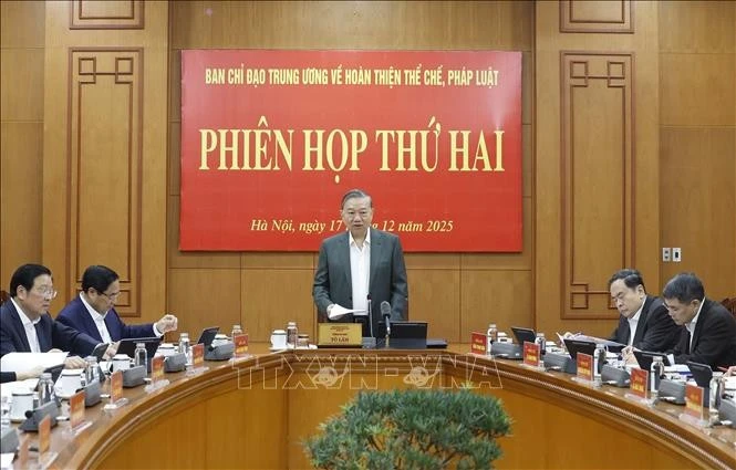 Tổng Bí thư Tô Lâm phát biểu.
