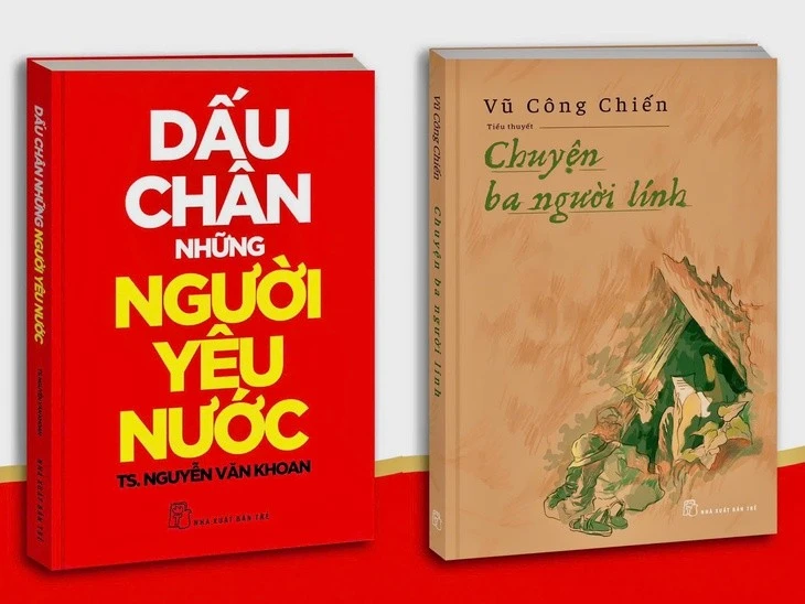 Sách Dấu chân những người yêu nước và Chuyện ba người lính.
