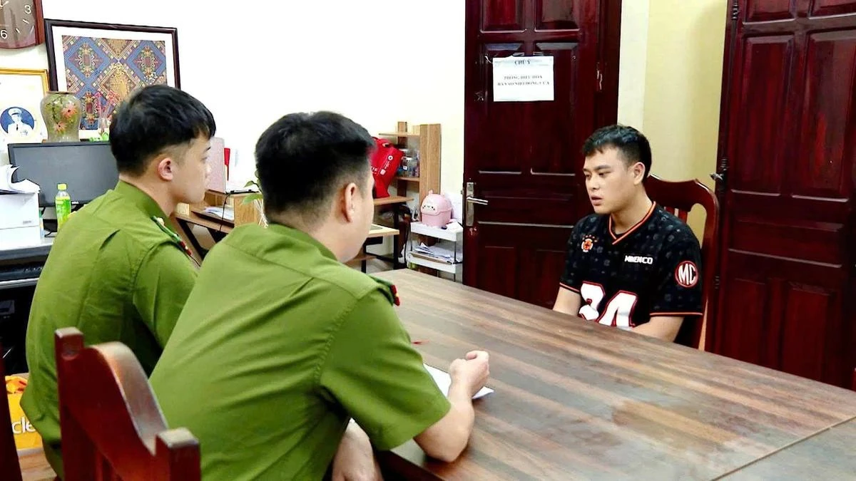 Lực lượng Công an điều tra hành vi phạm tội của các bị can. Ảnh: Công an Lạng Sơn.