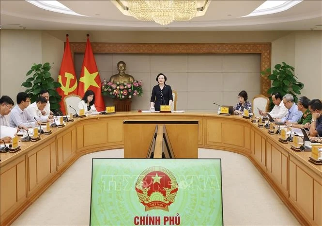 Phó Thủ tướng Phạm Thị Thanh Trà chủ trì họp sơ kết công tác 6 tháng đầu năm 2026 Ban Chỉ đạo liên ngành Trung ương về an toàn thực phẩm. Ảnh: Lâm Khánh/TTXVN