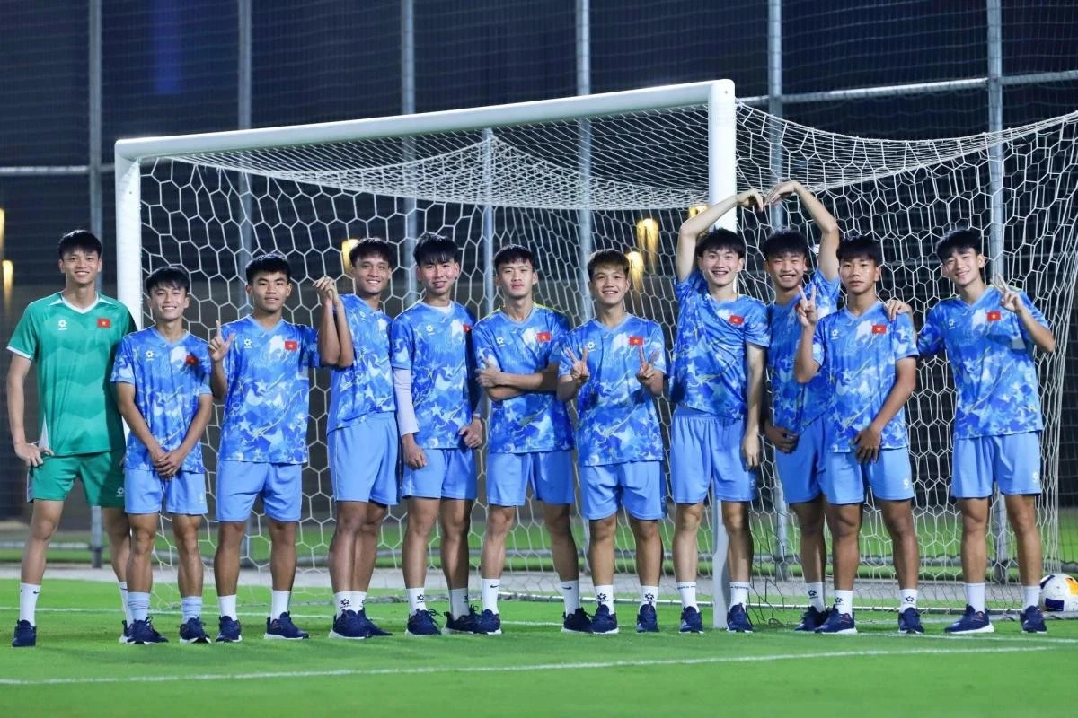 U17 Việt Nam quyết tâm giành chiến thắng trước U17 UAE.