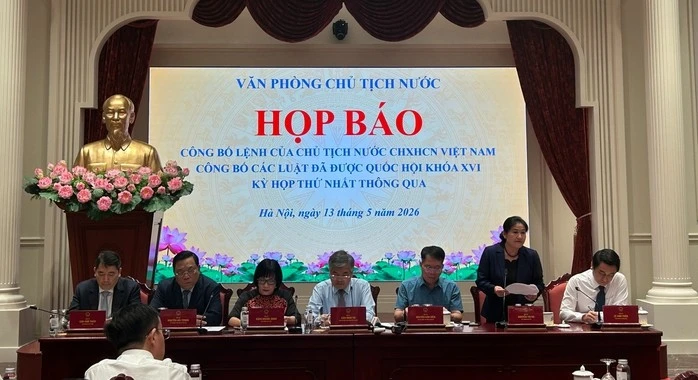 Văn phòng Chủ tịch nước tổ chức họp báo chiều 13/5.