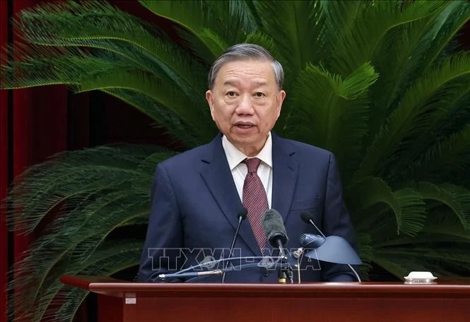 Tổng Bí thư Tô Lâm phát biểu bế mạc Hội nghị lần thứ 12 Ban Chấp hành Trung ương Đảng khóa XIII.