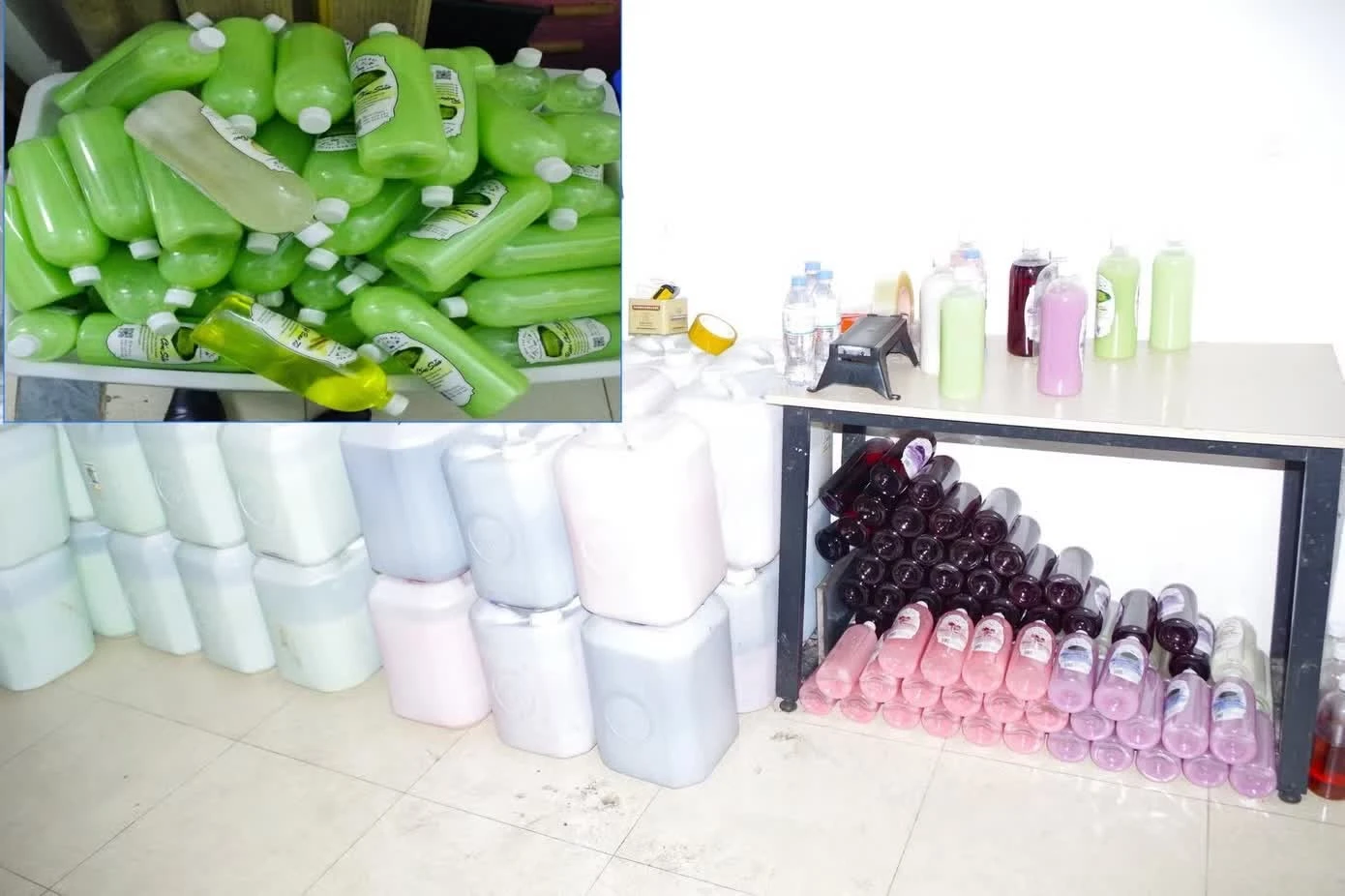 Số rượu không rõ nguồn gốc được cơ quan chức năng phát hiện.