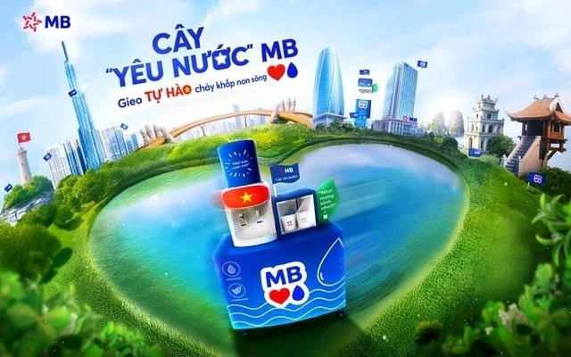 MB khởi động chương trình “Cây Yêu Nước” trên 300 chi nhánh của MB, mang nguồn nước sạch phục vụ người dân hằng ngày.