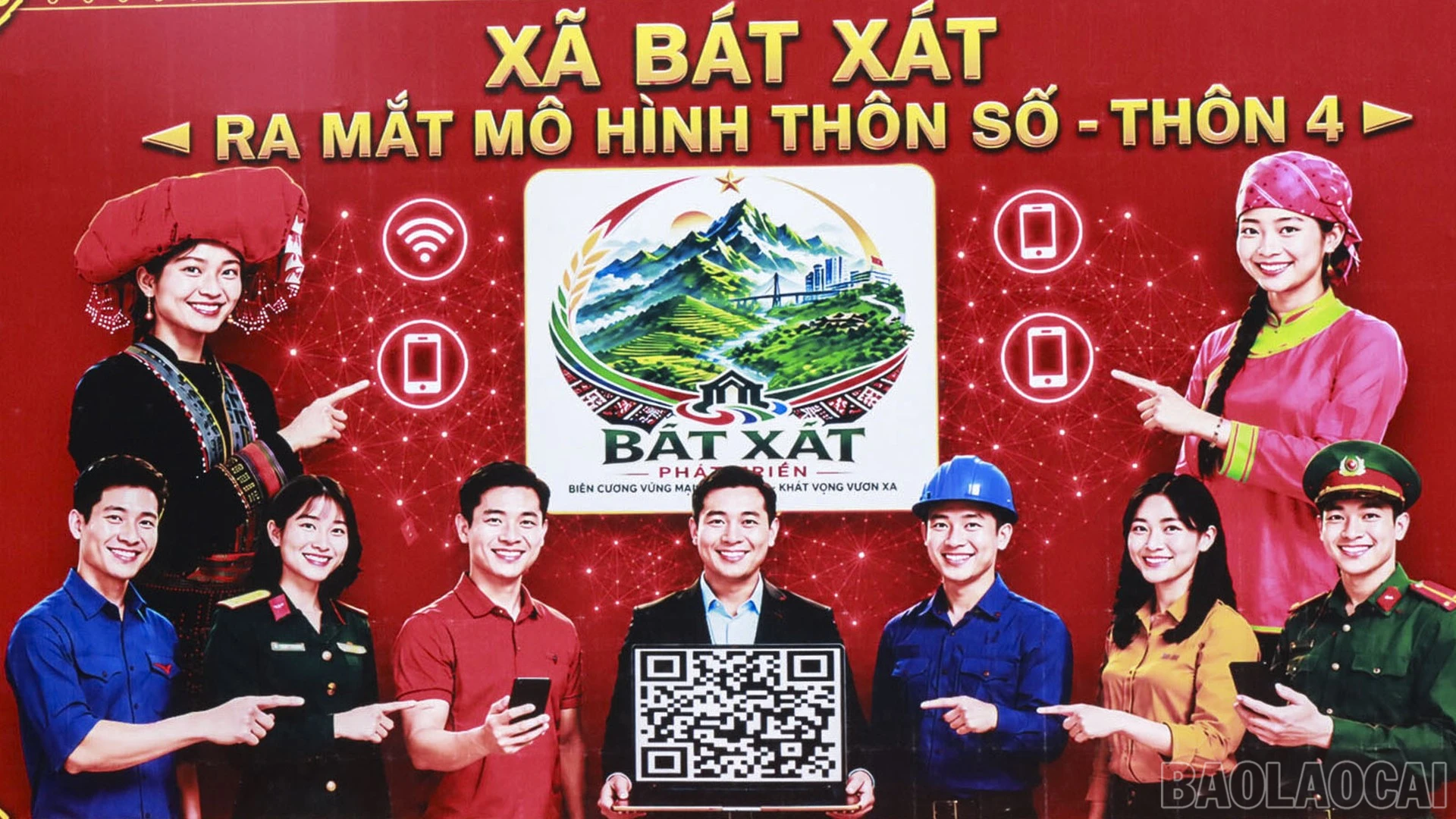 Khu vực chụp ảnh lưu niệm đã hoàn thiện.