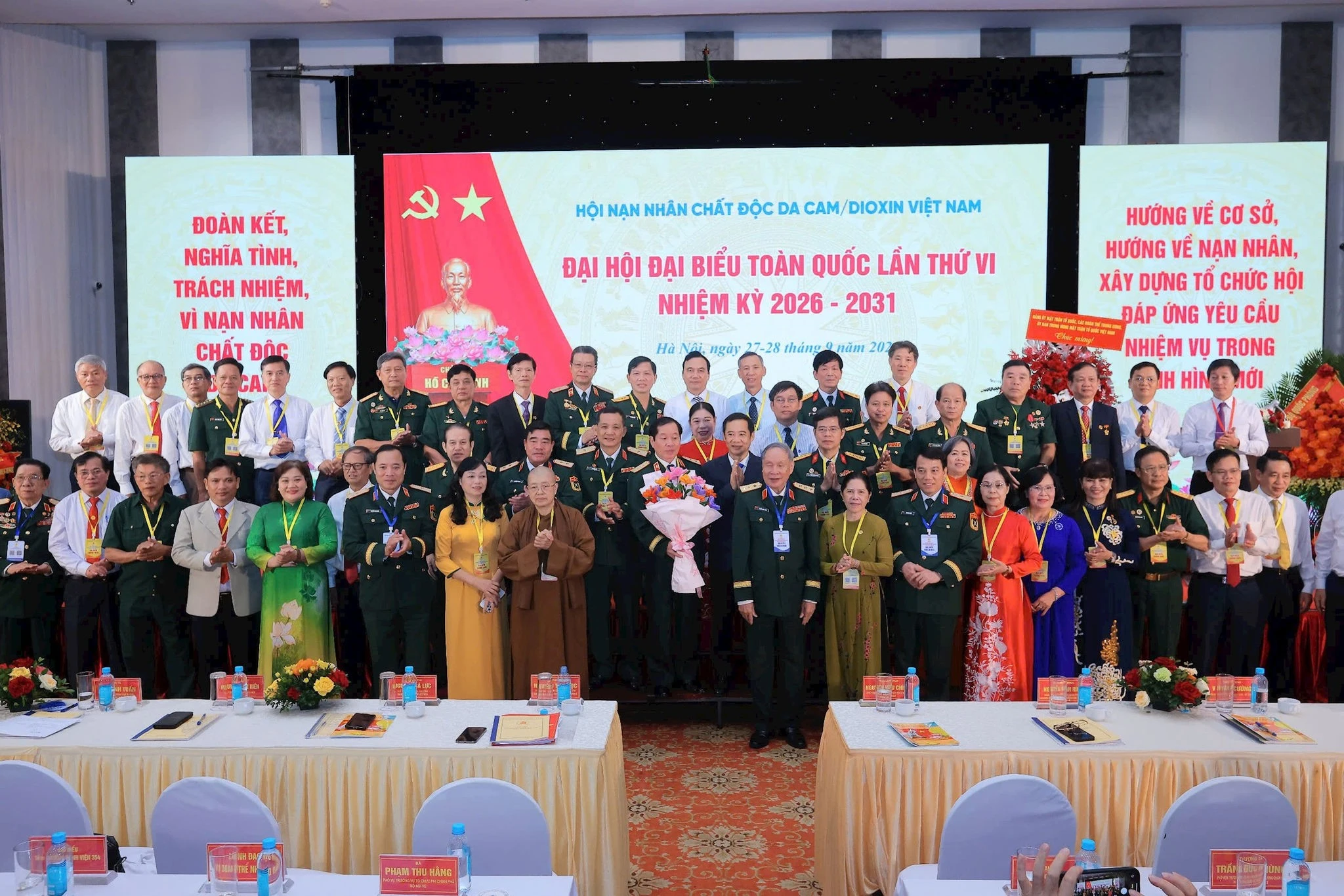 Ra mắt Ban Chấp hành Hội Nạn nhân chất độc da cam/dioxin Việt Nam lần thứ VI, nhiệm kỳ 2026-2031. Ảnh: Thu Minh