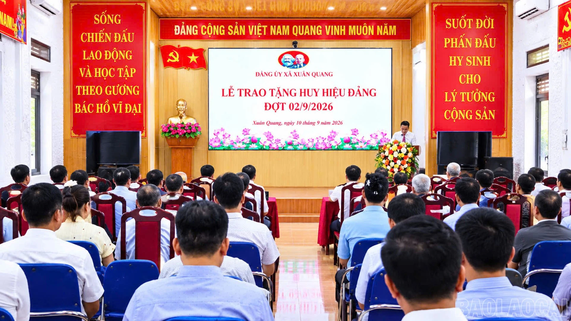 Quang cảnh buổi lễ.