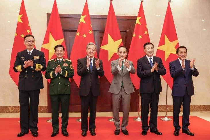 Các bộ trưởng hai nước Việt Nam và Trung Quốc tham dự đối thoại - Ảnh: Bộ Ngoại giao cung cấp.