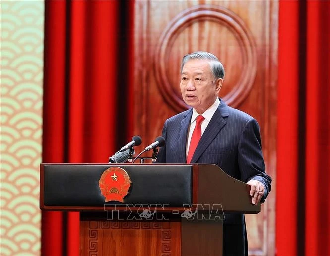 Tổng Bí thư, Chủ tịch nước Tô Lâm đọc diễn văn kỷ niệm 81 năm Quốc khánh nước Cộng hòa xã hội Chủ nghĩa Việt Nam. Ảnh: An Đăng/TTXVN