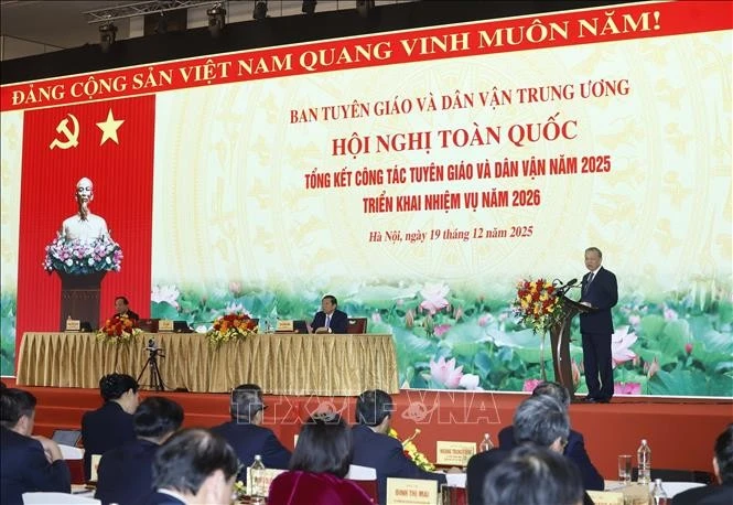 Tổng Bí thư Tô Lâm phát biểu chỉ đạo.