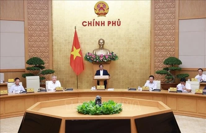 Thủ tướng Phạm Minh Chính chủ trì Phiên họp Chính phủ chuyên đề về xây dựng pháp luật tháng 9 năm 2025.