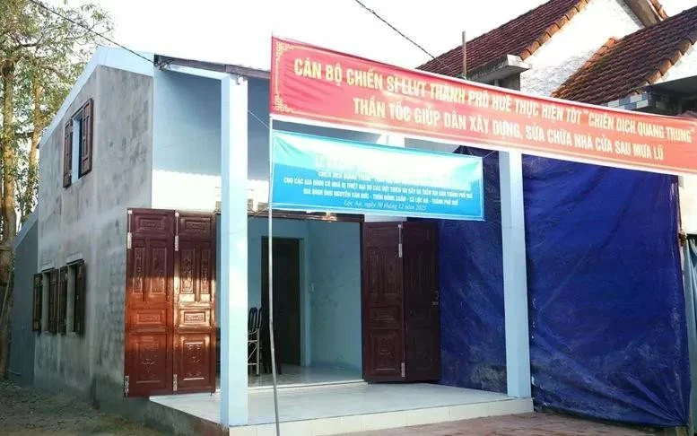 Một trong những ngôi nhà trong "Chiến dịch Quang Trung"