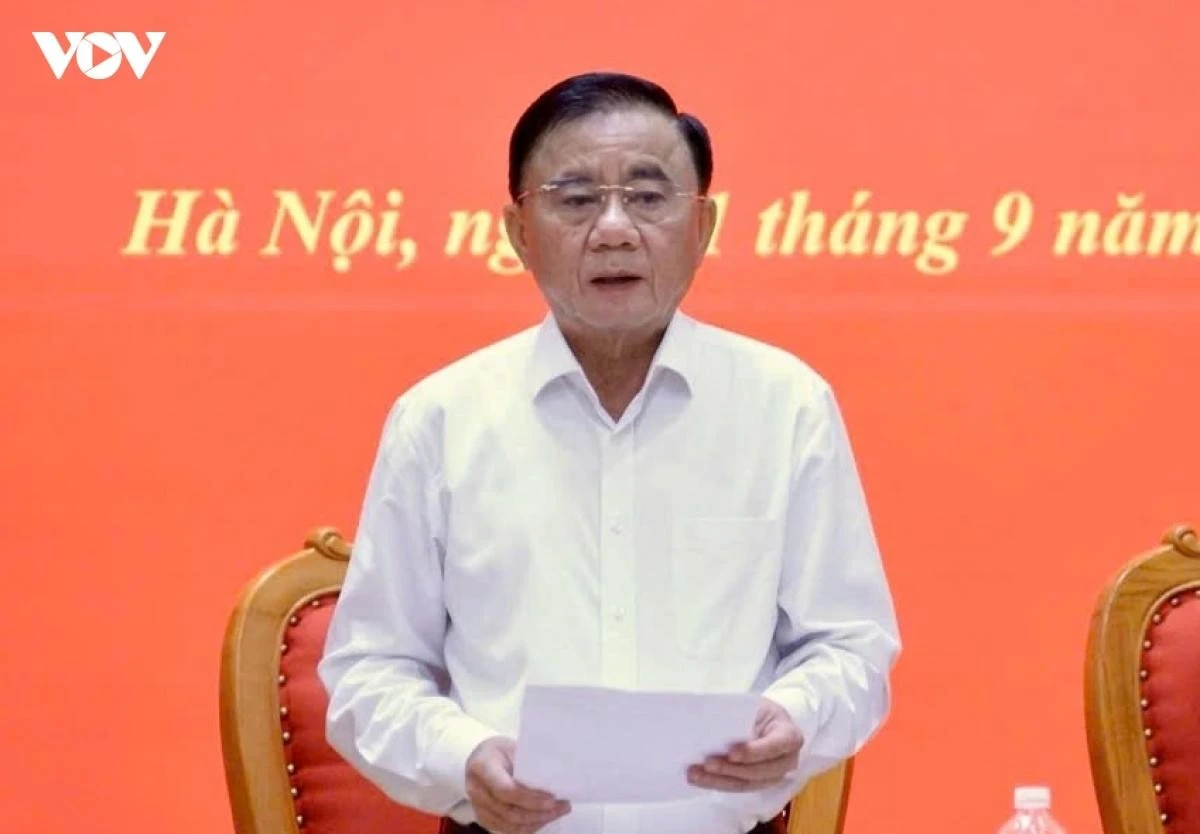 Thường trực Ban Bí thư Trần Cẩm Tú phát biểu tại Hội nghị.