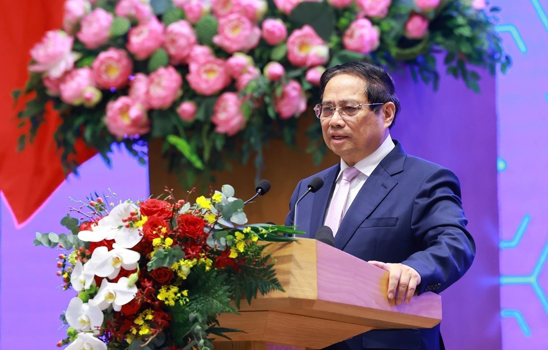 Thủ tướng Phạm Minh Chính phát biểu tại Lễ khai trương Cổng pháp luật quốc gia ngày 31/5/2025.