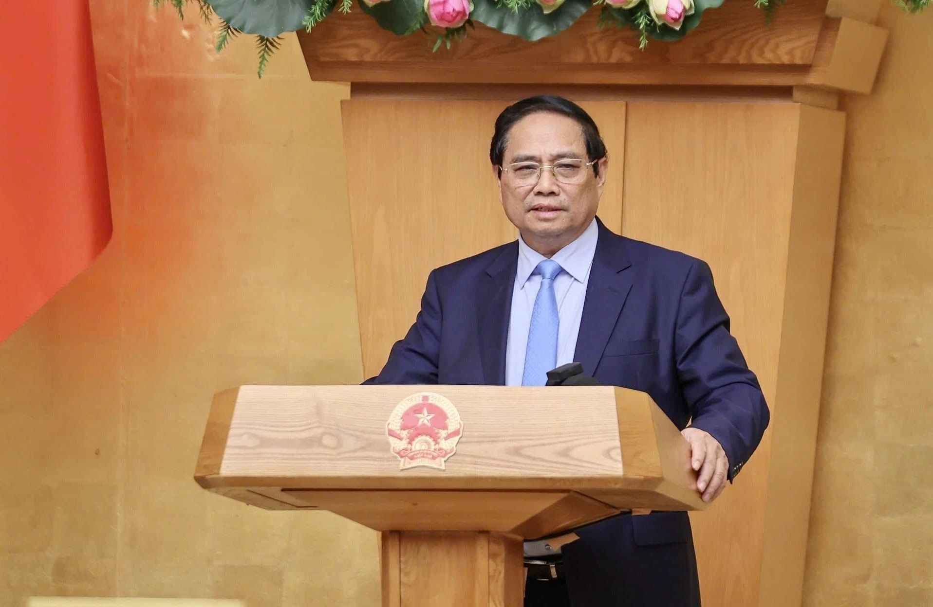 Thủ tướng Phạm Minh Chính phát biểu tại Phiên họp Chính phủ chuyên đề về xây dựng pháp luật tháng 6 năm 2025.