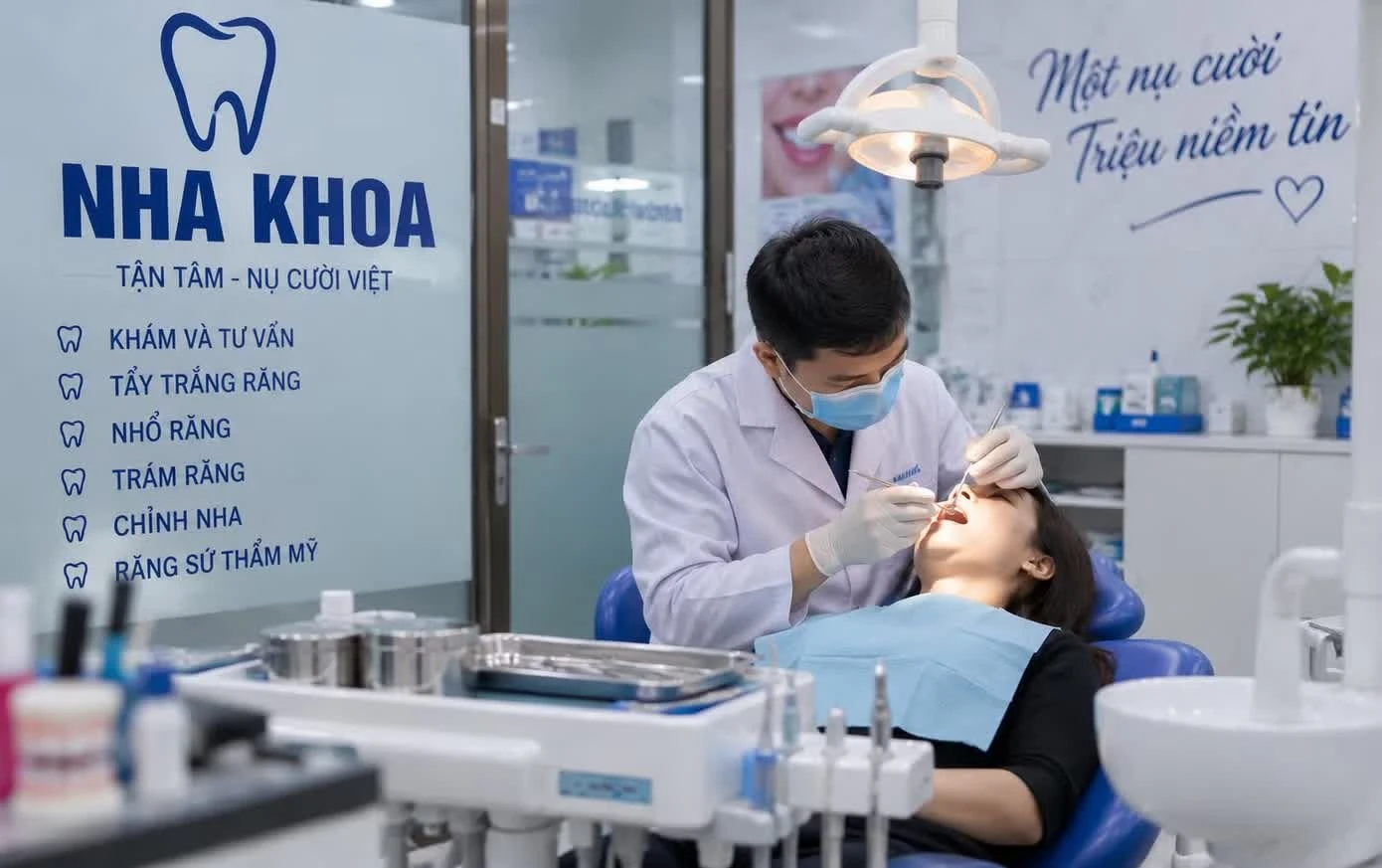 Qua kiểm tra, cơ quan chức năng tỉnh Quảng Trị phát hiện 21 cơ sở răng - hàm - mặt hoạt động khi chưa có giấy phép. Ảnh minh hoạ.