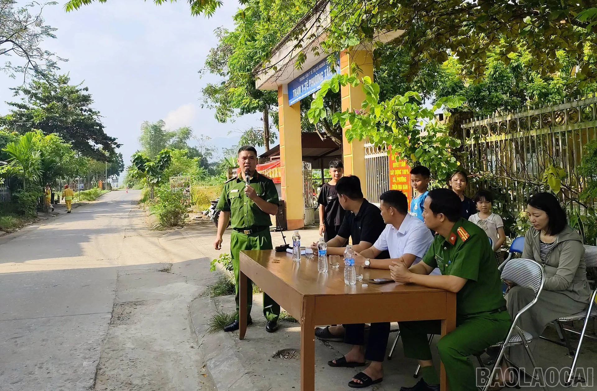 Quang cảnh diễn tập.