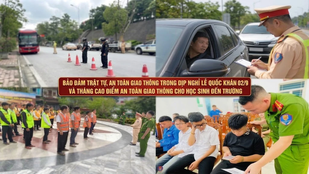 Bảo đảm trật tự, an toàn giao thông trong dịp nghỉ lễ Quốc khánh 02/9 và tháng cao điểm an toàn giao thông cho học sinh đến trường