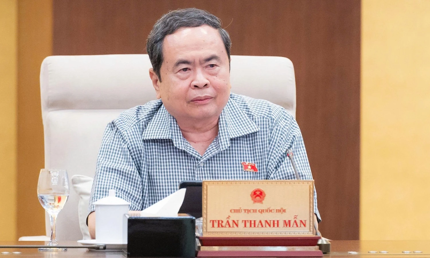 Chủ tịch Quốc hội Trần Thanh Mẫn. (Ảnh: Media Quốc hội)