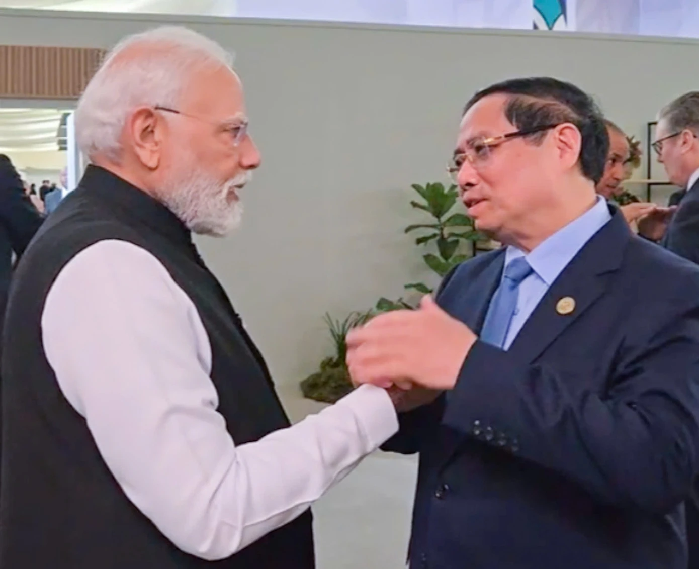 Thủ tướng Phạm Minh Chính gặp Thủ tướng Ấn Độ Narendra Modi.