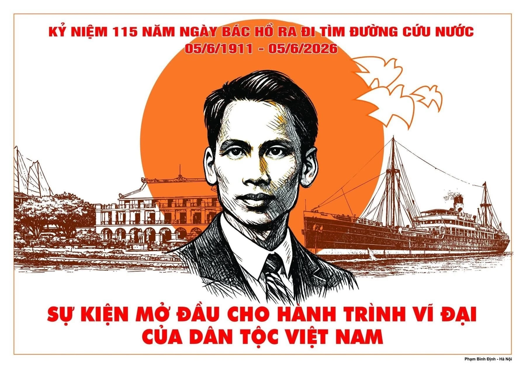 Tranh cổ động của Phạm Bình Định