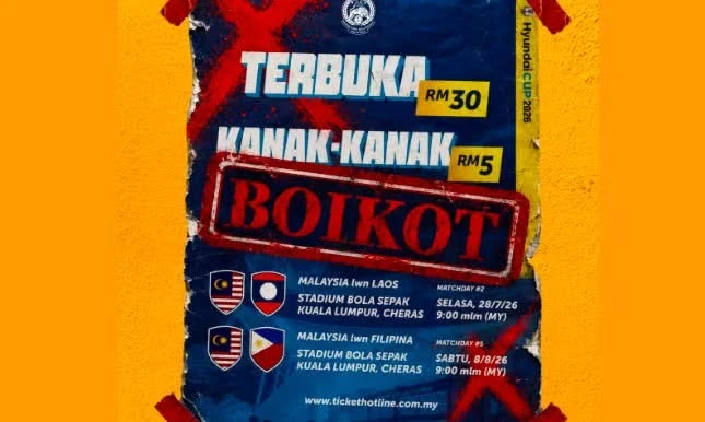 Ultras Malaysia ra thông báo "bỏ trống khán đài", trước mắt là trong các trận sân nhà của tuyển Malaysia tại vòng bảng ASEAN Cup 2026