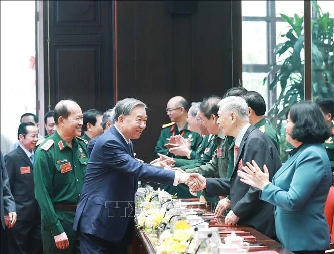 Tổng Bí thư Tô Lâm và các đại biểu. Ảnh: Thống Nhất/TTXVN