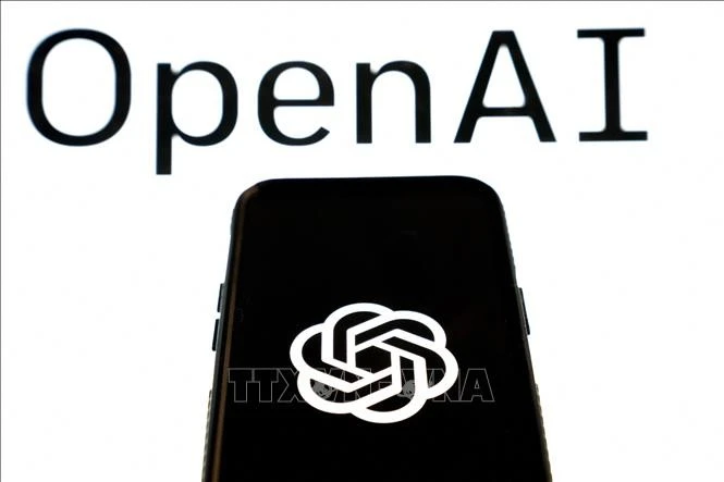 Biểu tượng ChatGPT của Công ty OpenAI tại một văn phòng ở Washington DC. Ảnh minh họa: AFP/TTXVN