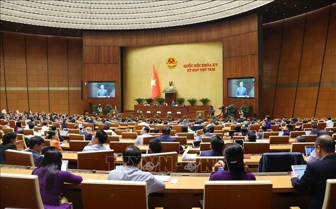 Toàn cảnh Phiên họp sáng 30/11. Ảnh: Văn Điệp/TTXVN
