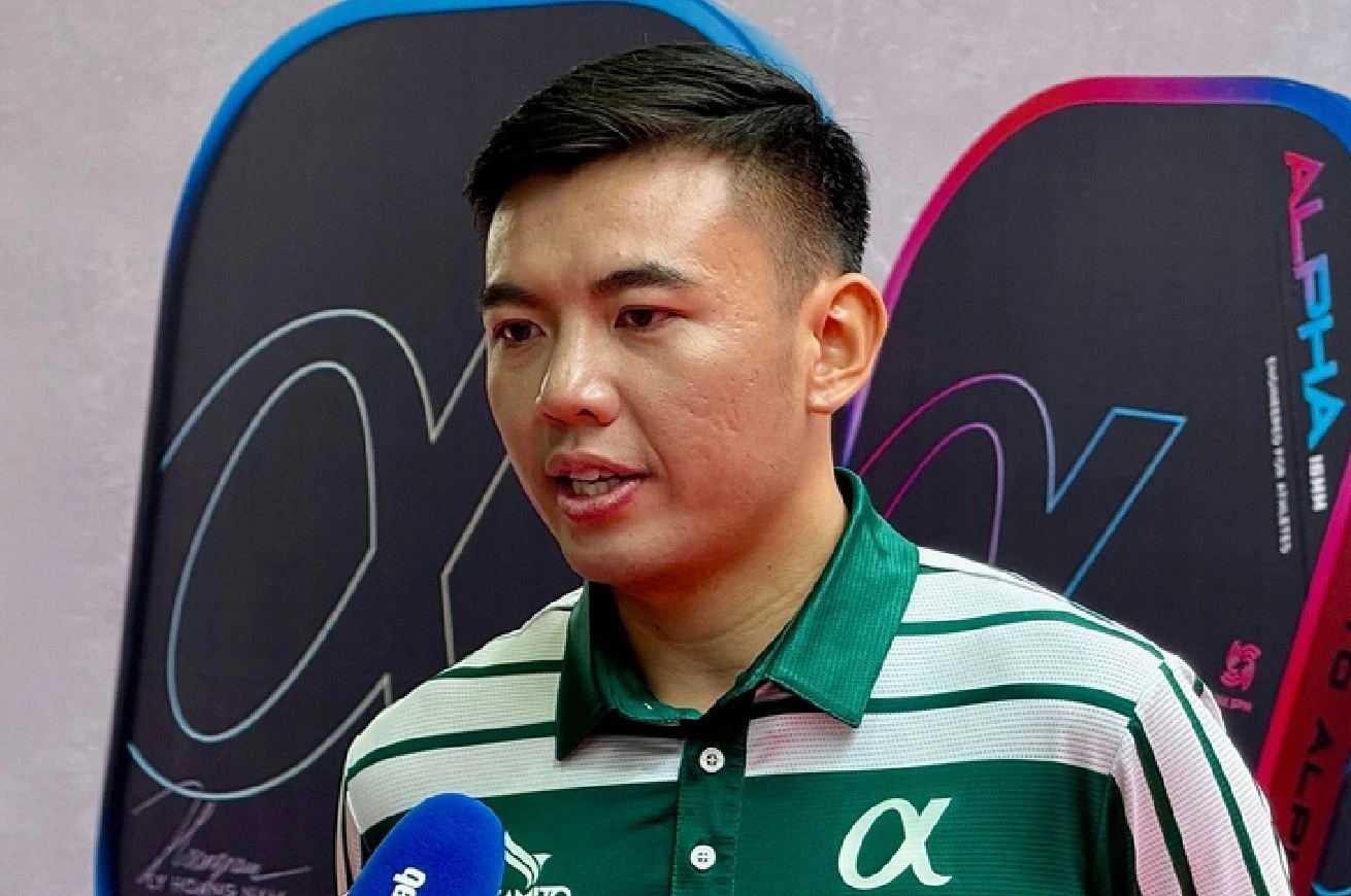 Lý Hoàng Nam trong buổi ra mắt sản phẩm mới của nhãn hàng anh làm đại sứ - Ảnh: Quốc Cường