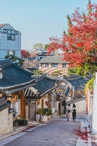 Làng cổ Bukchon Hanok. (Ảnh: Unsplash/Roméo A)